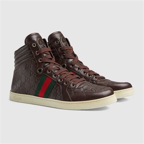 discount gucci mens trainers|gucci high top sneakers men's.